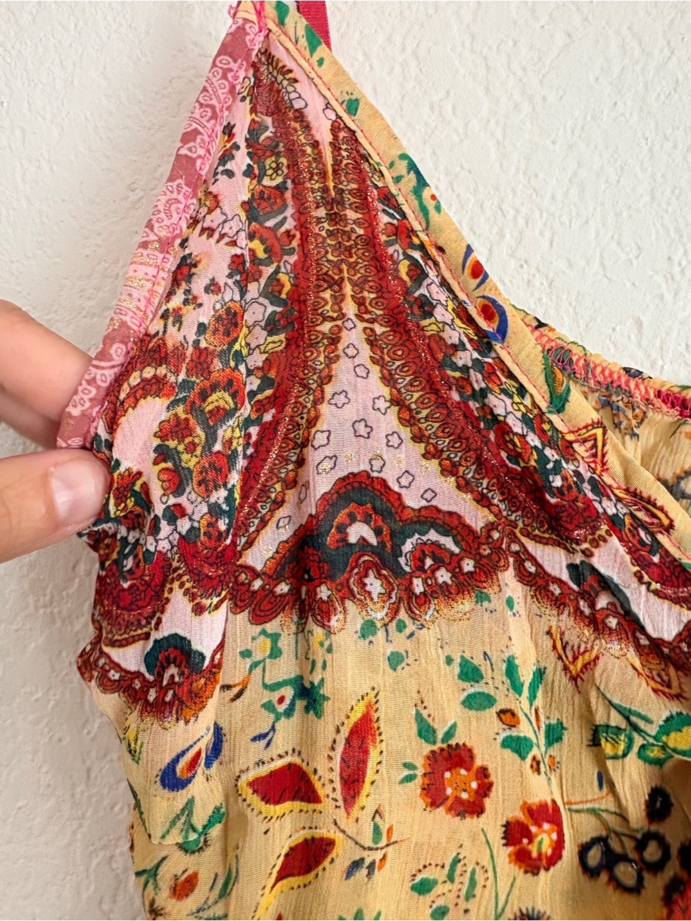 Vintage Y2K Boho Festival Paisley Tank Top - Picture 9 of 12